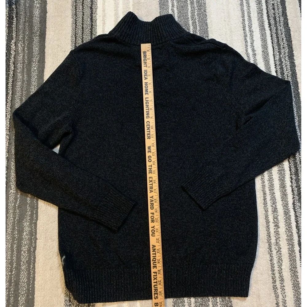 American Eagle Sweater Pullover Collared Turtle‎ Knit Athletic Fit Men's L Black